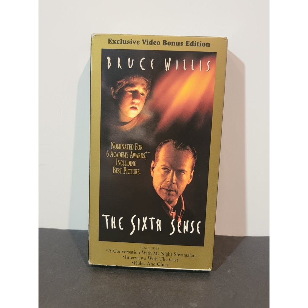 The Sixth Sense VHS 1999‎ Thriller Exclusive Video Bonus Edition Buena Vista